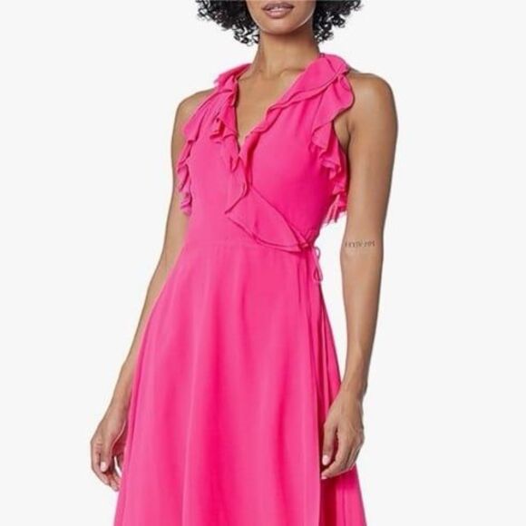 Trina Turk Women's Naples Ruffle Wrap Dress - Picture 1 of 6